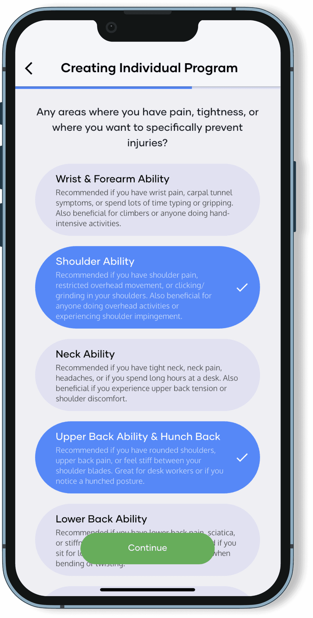 Build healthy and mobile joints